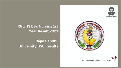 rguhs results nursing.
